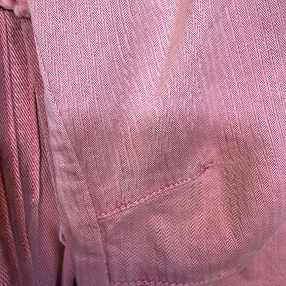 Free People Military Style Cassidy Denim Jacket in Petal. Size XL. Retail $168 - Picture 8 of 16